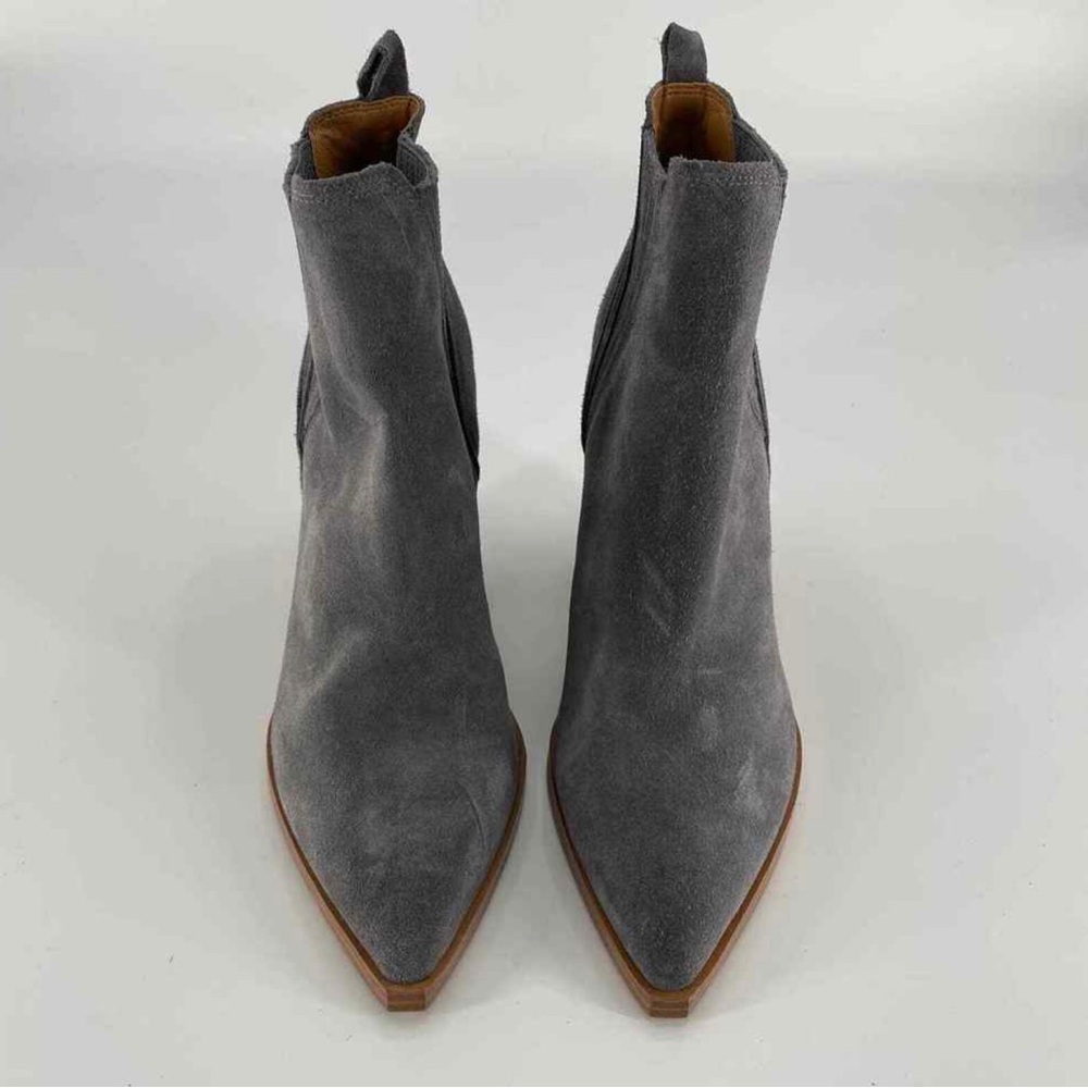 Gray fall ankle boots 9 | Marc Fisher Boots size 9 | Gray suede - Picture 1 of 10